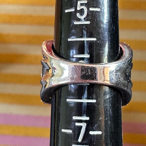 Silver Cocktail Ring Engagement Ring Round CZ Center with Halo, White & Blue CZ - Picture 10 of 16